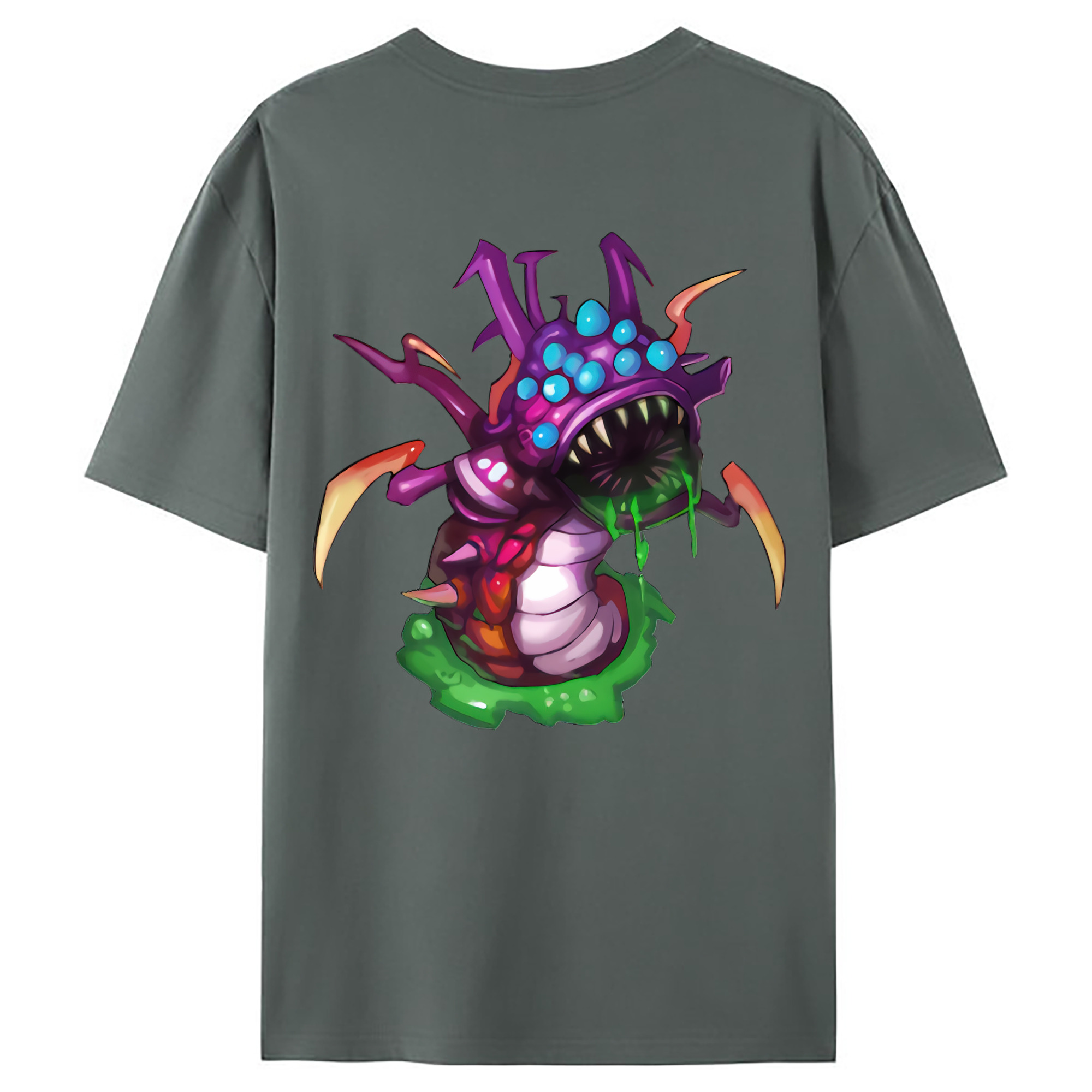 （画像用） リーグ・オブ・レジェンド League of Legends LOL 綿100％ メンズ半袖Tシャツ（バックプリント） 通気性